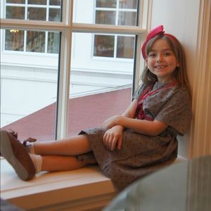 Girls Bettie Page Retro Dress with Caplet